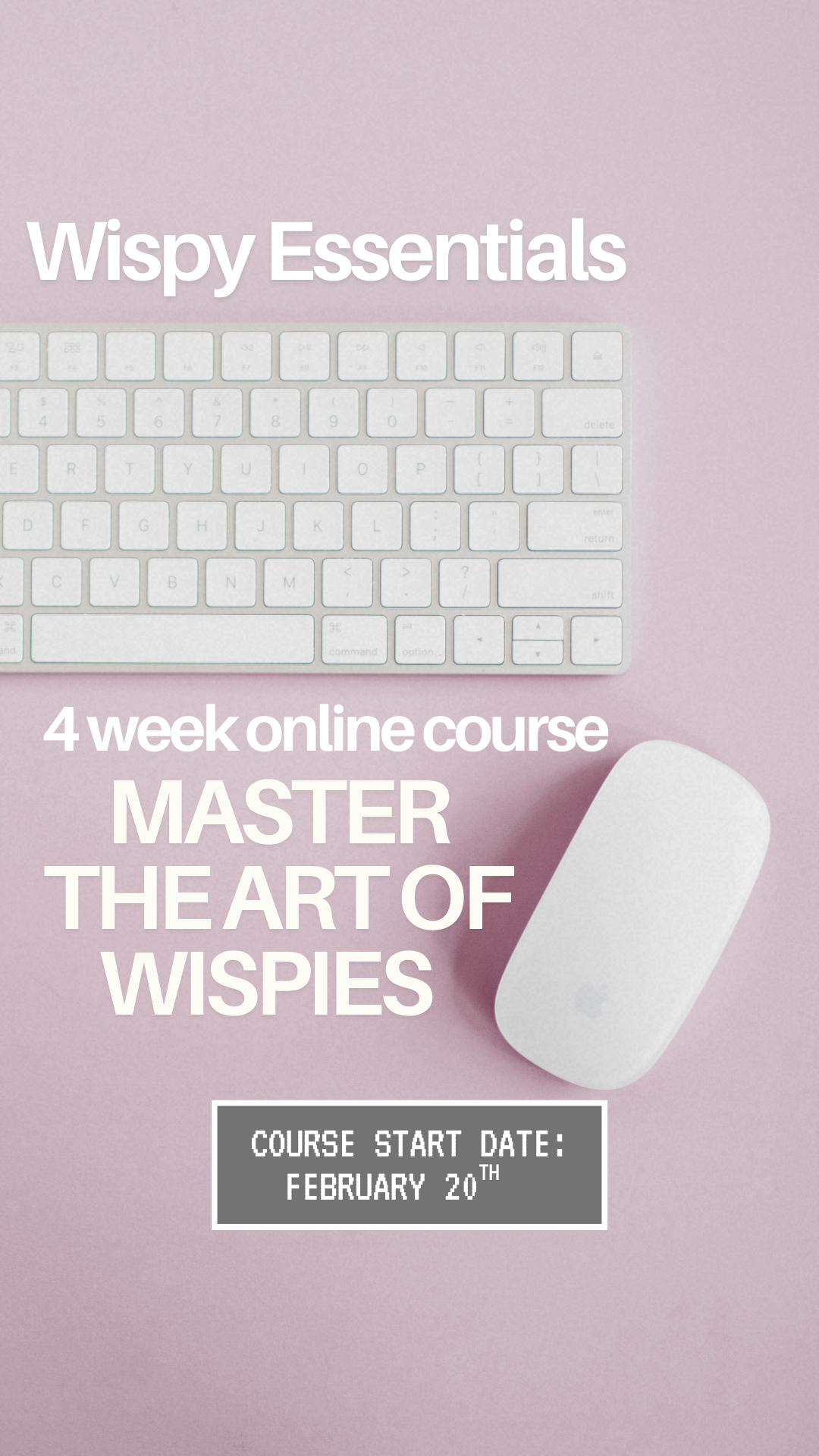 (DEPOSIT) 4 WEEK WISPY ESSENTIALS ONLINE COURSE